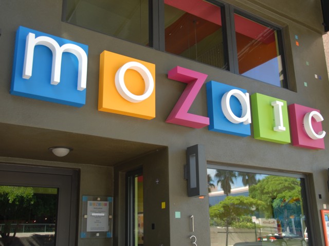 Dimensional Letters for Mozaic Restaurant. CLICK HERE to return to main portfolio page.