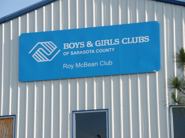 Non-Illuminated Wall Sign for Boys & Girls Clubs of Sarasota County. CLICK HERE to return to main portfolio page.