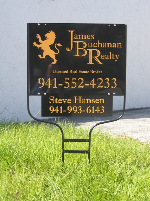 Real Estate Yard Sign for James Buchanan Realty. CLICK HERE to return to main portfolio page.