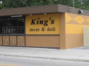 Dimensional letters for King's Meat & Deli. To see more dimensional letters like this, CLICK HERE to view the dimensional letter section of our Portfolio page.