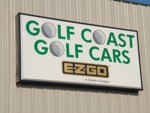 Illuminated Cabinet Sign for Golf Coast Golf Cars. CLICK HERE to see this photo full size.