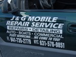 Vehicle Magnet for J&G Mobile Repair Service. CLICK HERE to see this photo full size.